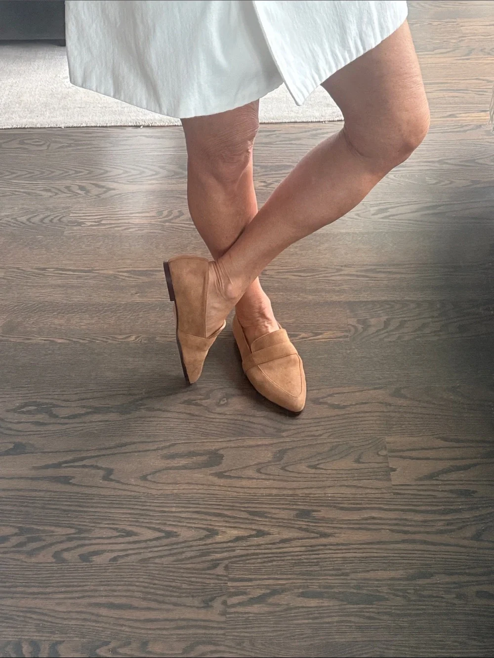 New Suede Pointed-Toe Loafers size 9